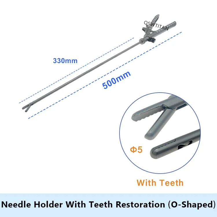 Laparoscopic Needle Holder Forceps Laparoscopic Simulation Instruments