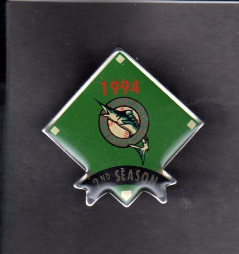 1994 2ND SEASON  Miami Florida Marlins  HAT PIN BACK BUTTON