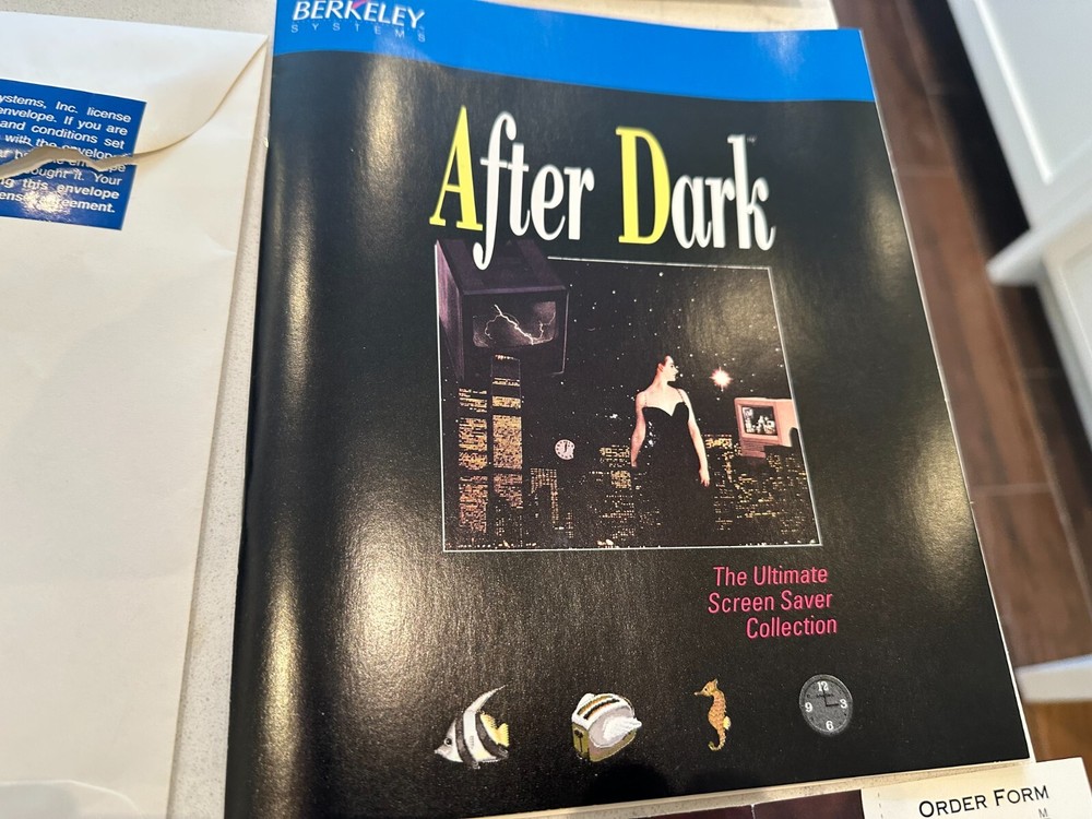 After Dark Screen Saver for Mac 3.5" Floppy Disk Vintage Software Floppy Disk