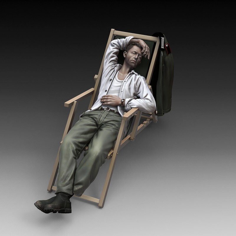 Royal Models 1/35 German Sleeping Soldier