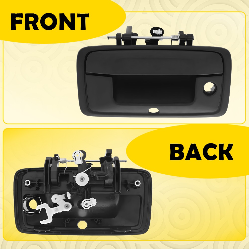 Rear Tailgate Latch Handle Black For 2014-2015 Chevy Silverado / GMC Sierra