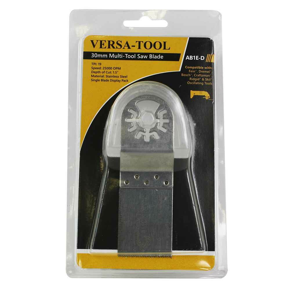 Versa Tool AB1E-D 30mm Stainless Steel Multi-Tool Saw Single Blade Display Pack