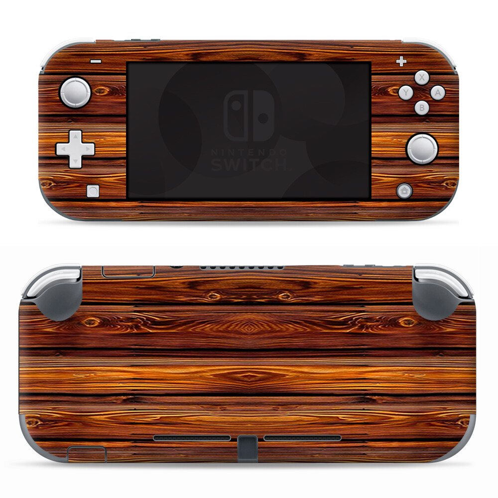 Skins Decals wrap for Nintendo Switch Lite - Red Deep Mahogany Wood Pattern