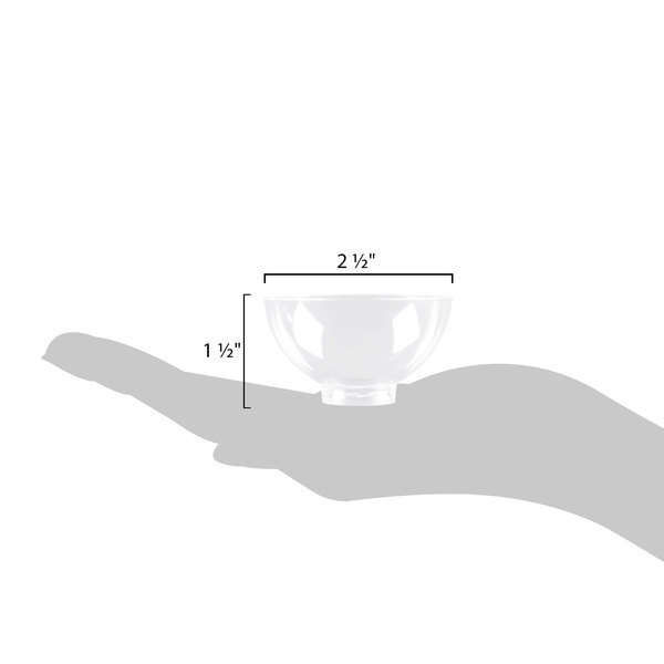 Fineline Settings 6208-CL, 2 Oz. Clear Plastic Tiny Bowls, 200/CS