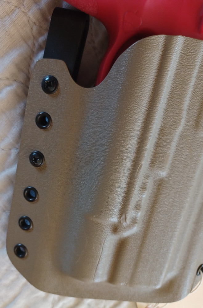 USGI Unmarked Flat Duty Belt Holster VG