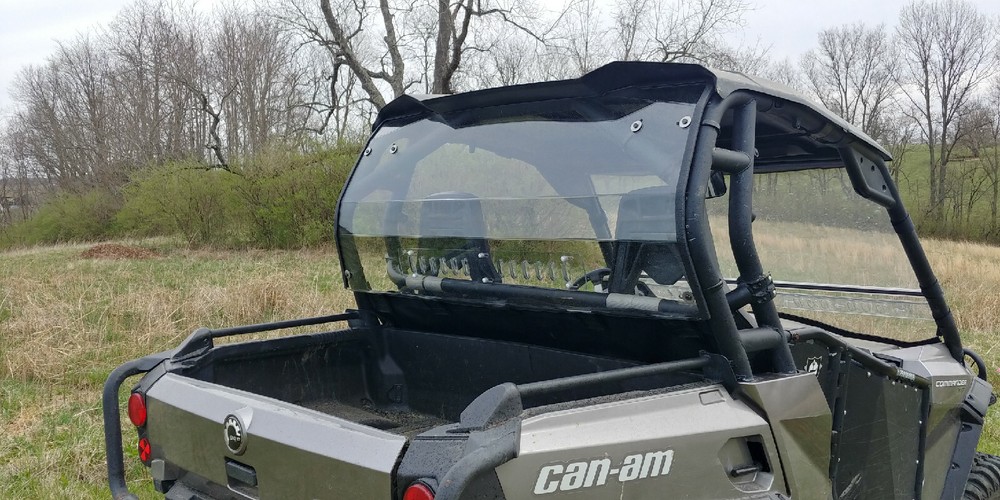 Can-Am Commander / Commander Max 2011-2020 Rear Lexan Window w/ Lower Panel.