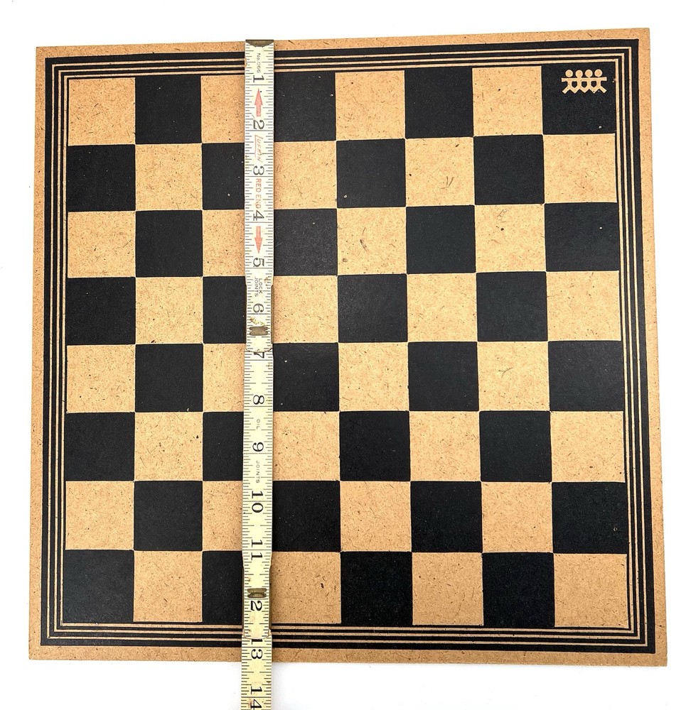 Pressman Everlasting Chess Board ONLY- One Piece Solid Press Board 13.25" Square