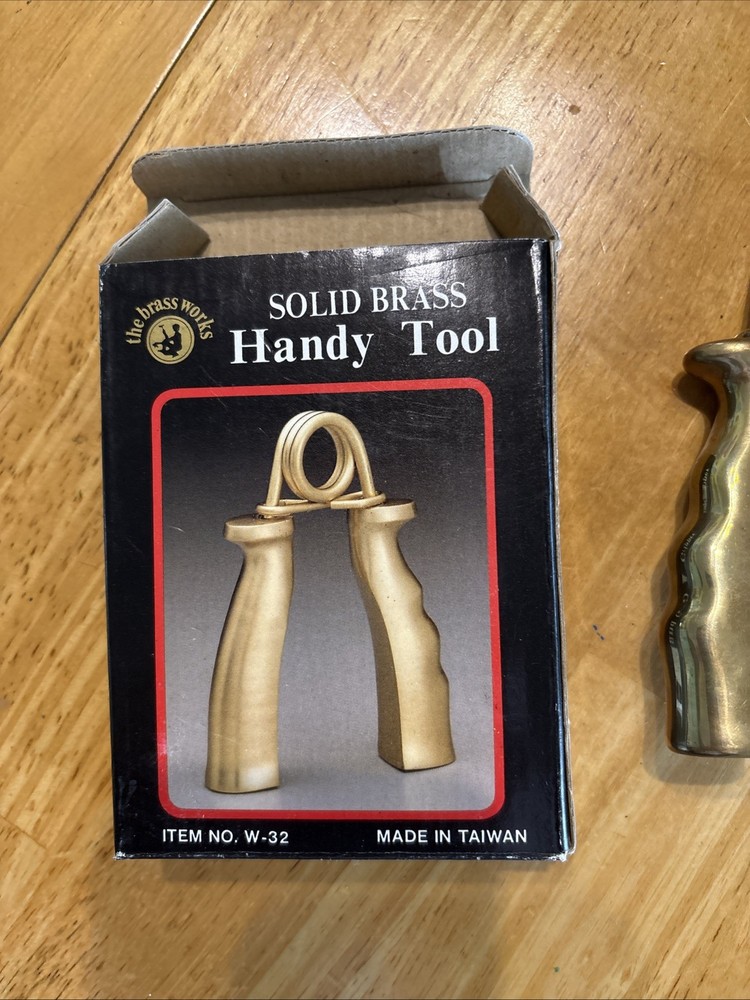 Vintage Solid Brass Exercise Hand Grip Hand Strengthen Exercise Gripper