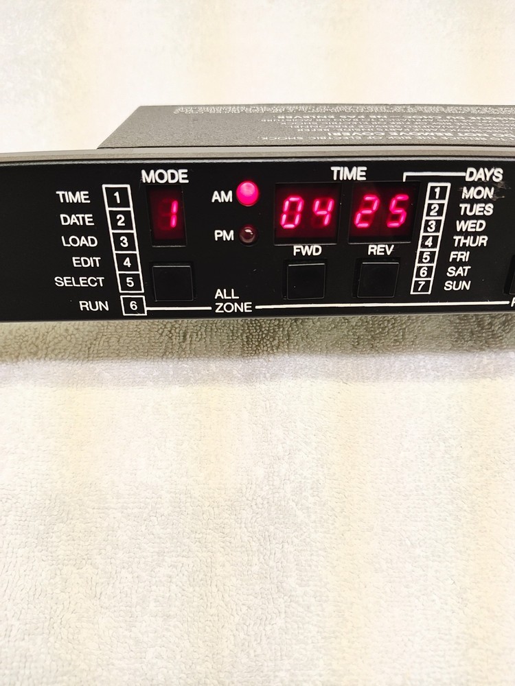 Rauland 2490 Master Clock-Event Programmer Scheduler