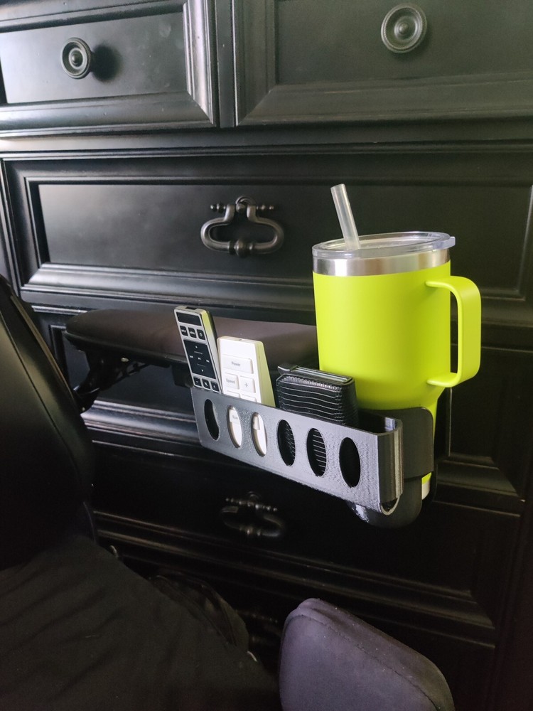 Cup Holder + Phone Basket Set for Quantum Power Chairs