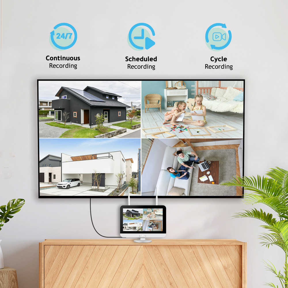 Wireless Surveillance Camera System Night Vision Plug-in Camera 10CH 5MP Record