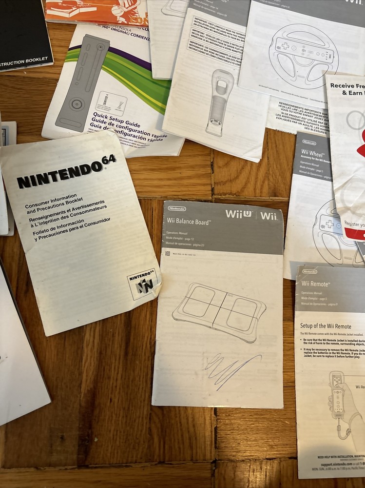 MIXED Console Operations Manuals Setup Guides Lot Nintendo XBOX PLAYSTATION