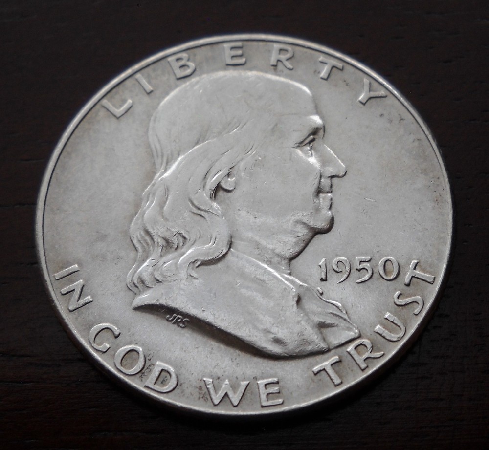 1950 Benjamin Franklin Half Dollar BU Uncirculated 90% Silver Coin