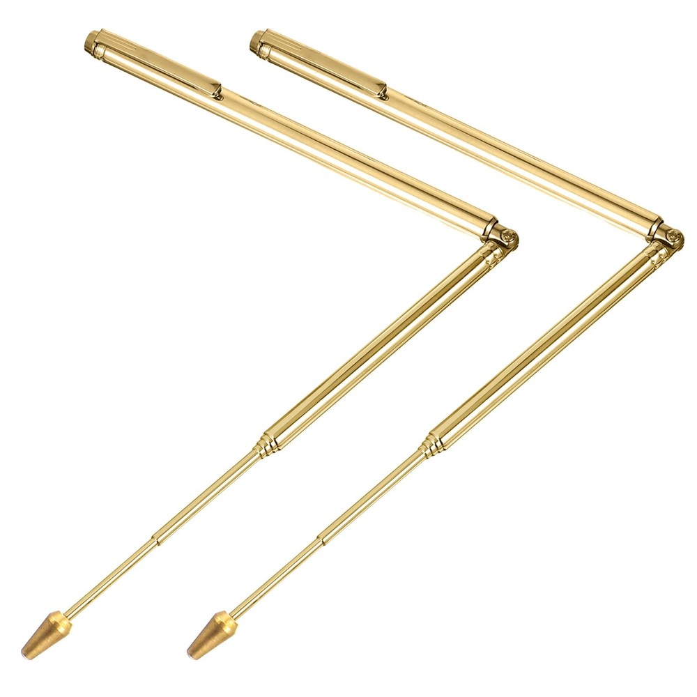 Molain 2Pcs Dowsing Rods, Retractable Divining Rods Portable Pen Brass