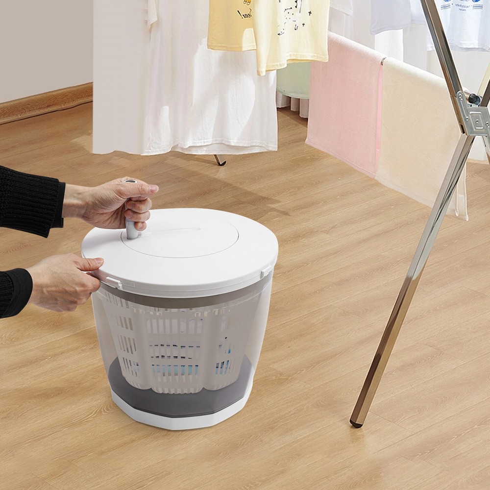 2-in-1 Mini Manual Portable Washing Machine with Spin Dryer Function