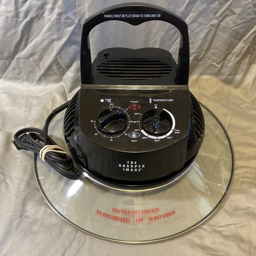 Replacement Sharper Image Super Wave Infrared Oven Time Temp Control Lid Tested