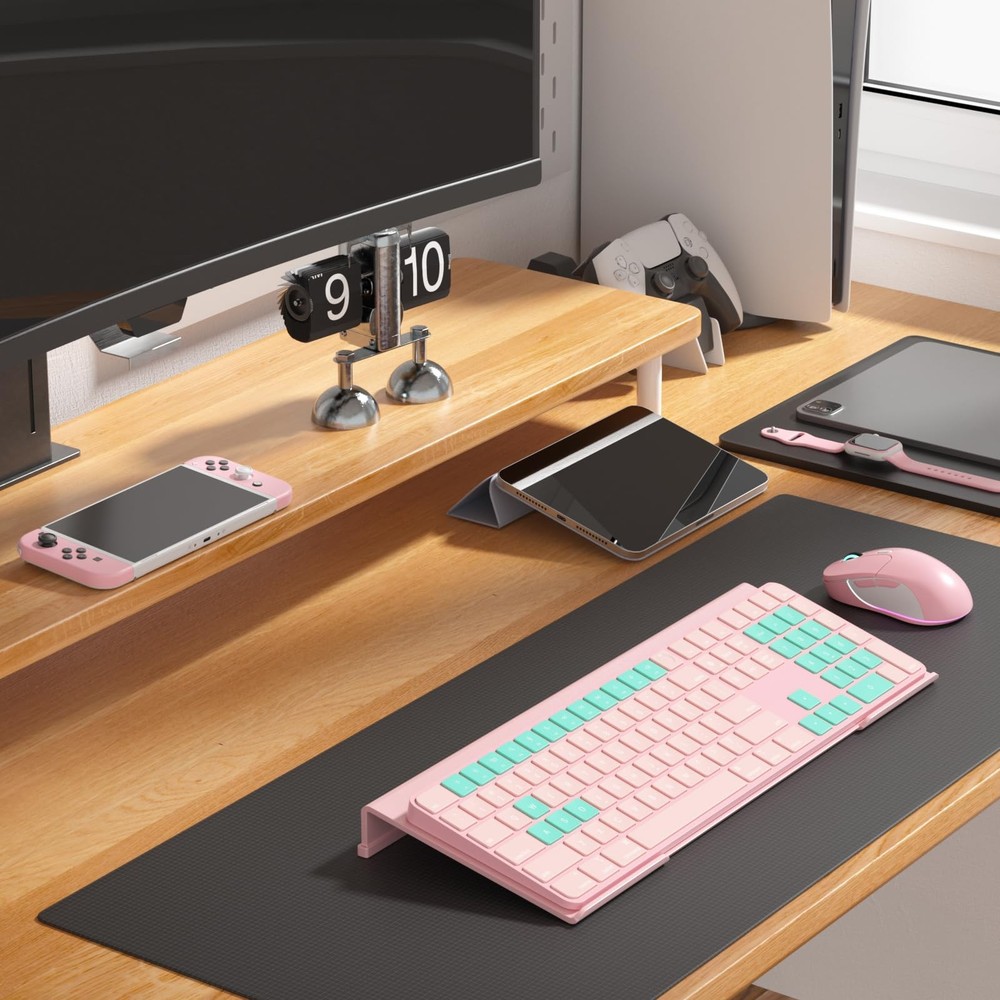 Comfortable Computer Keyboard Stand - Ergonomic Keyboard Riser Acrylic Tilted...