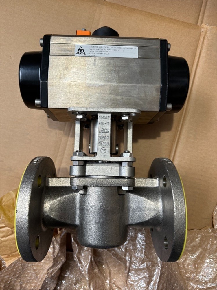 TRI-MATIC, Pneumatically driven AZ 3-way ball valve, (TA34500)