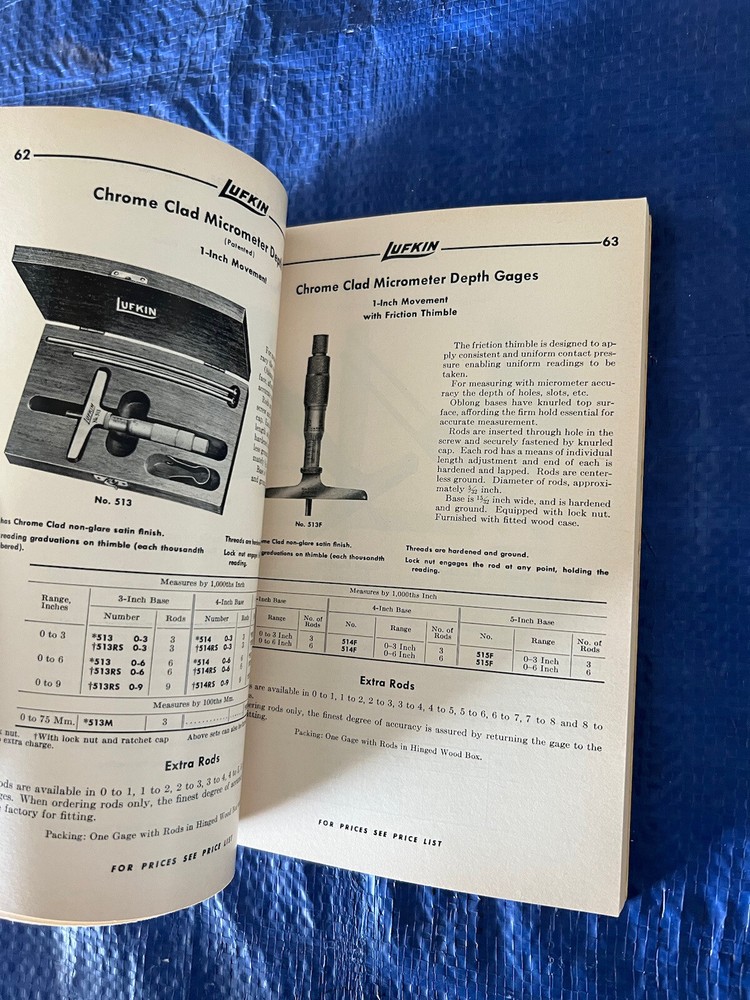1960’s Lufkin Precision Tools Catalog No. 9