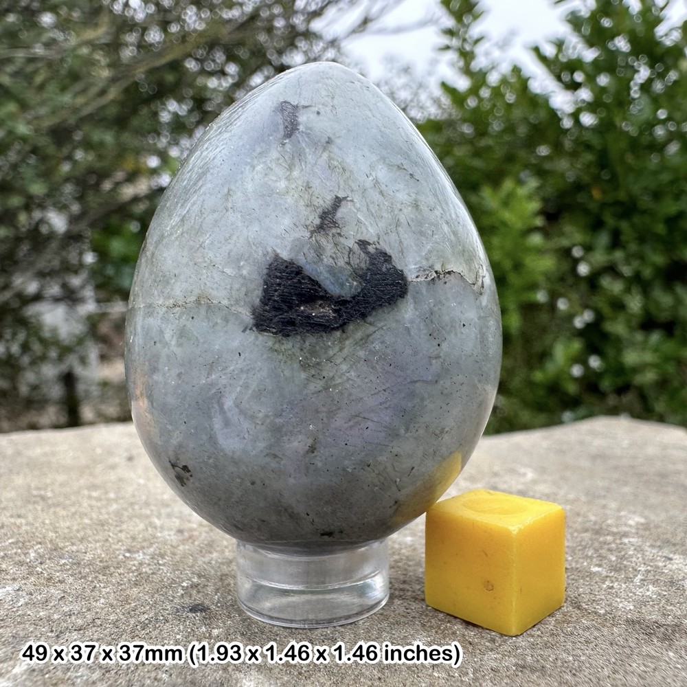 Labradorite egg is a mesmerizing and otherworldly gemstone