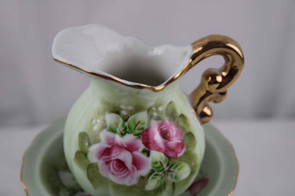 Lefton Roses Creamer Underplate 4577
