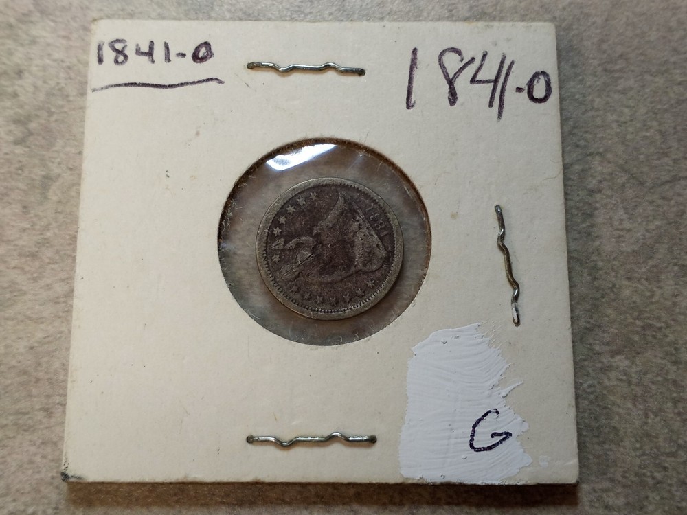 1841-O Seated Lib. Half Dime - Scratches - Good Grade