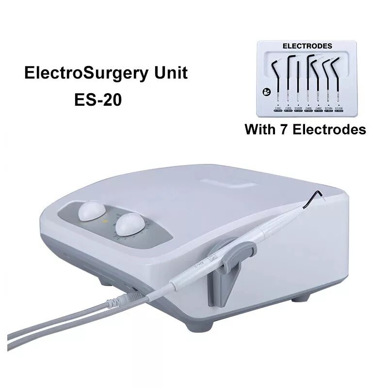 30W High-Frequency Dental Electrosurgery Unit Machine System with 7pcs Electrode