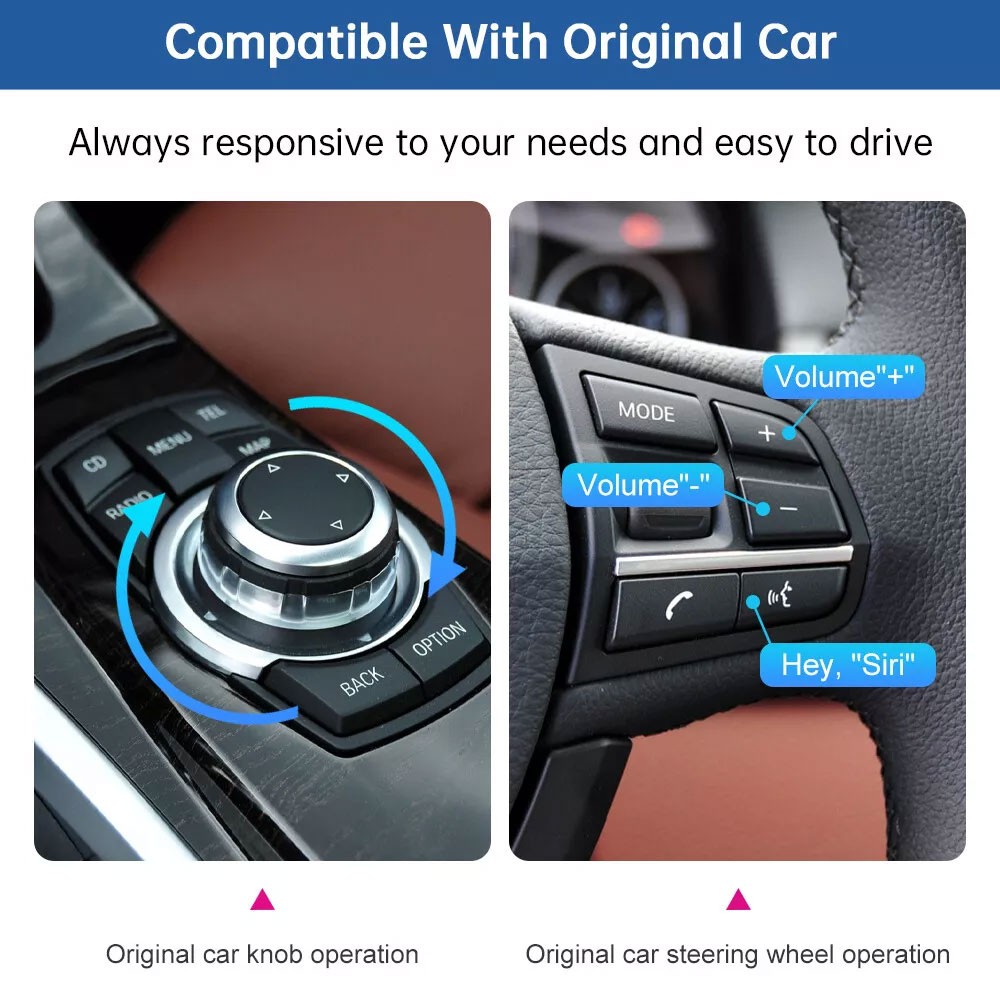 For BMW 328i 2008-2013 CIC System Wireless Apple Carplay Android Auto Module