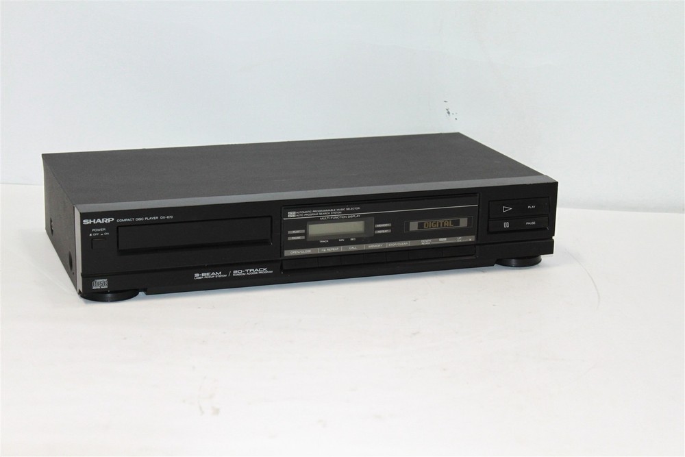 Sharp Compact CD Player DX-670 BK 3 Beam Laser Pickup System Tested and Working