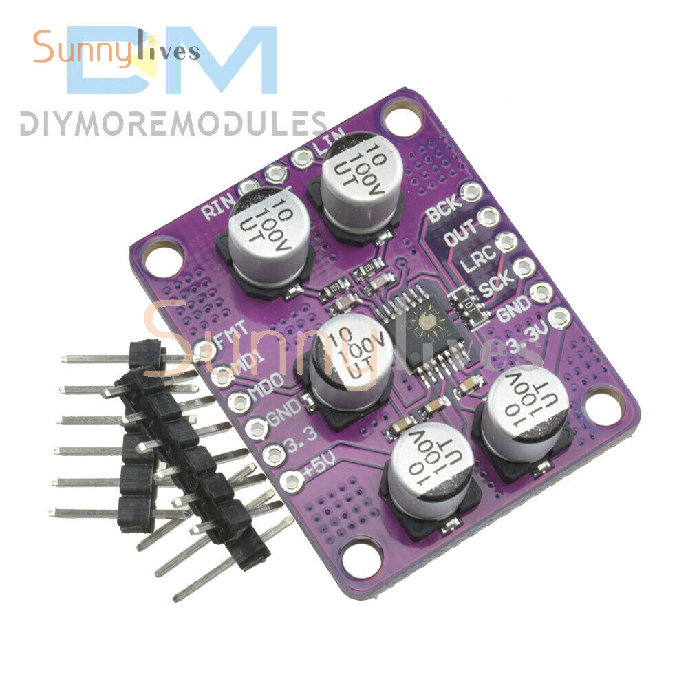 New 24Bit Amplifier PCM1808 Audio Stereo ADC Single-Ended Player Decoder Module