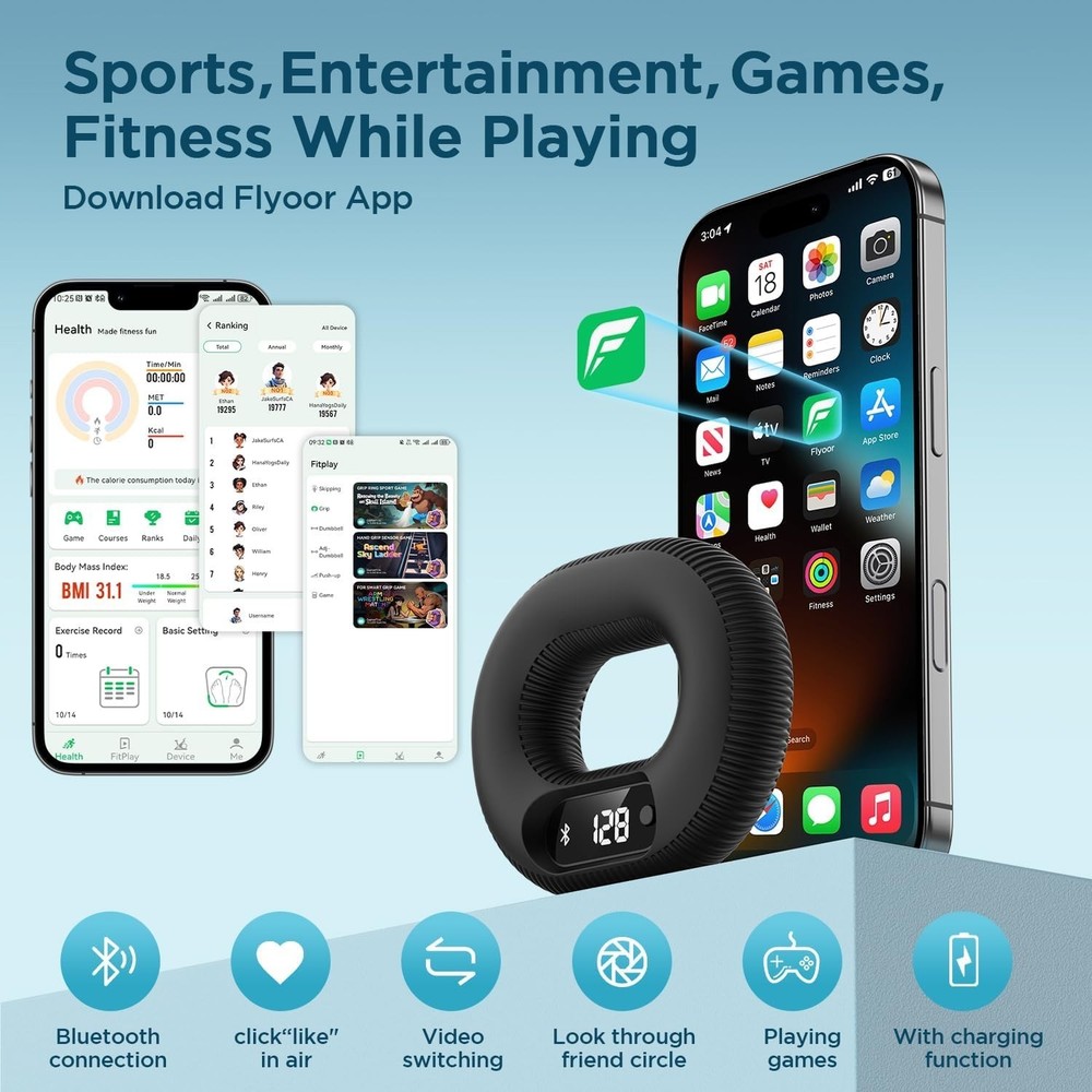 Smart Grip Trainer, Supports Multiple Game Interaction and HID Mode Video Bro...