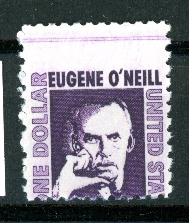 EFO 1294  "NE DOLLAR"  MISPERF CUTS OFF WORD "PLAYWRIGHT" FROM DESIGN