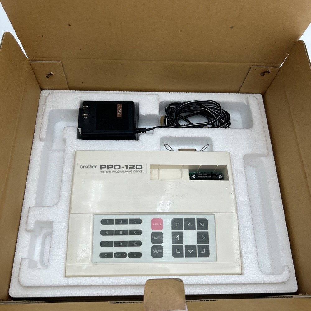 Brother PPD-120 KnitKing Pattern Programming Device Machine Cartridge III Boxed