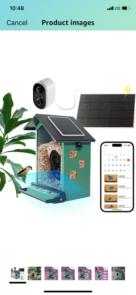Bird Feeder Squirrel-Proof Bird Feeder With camera/ +EXTRA CAMERA/READ