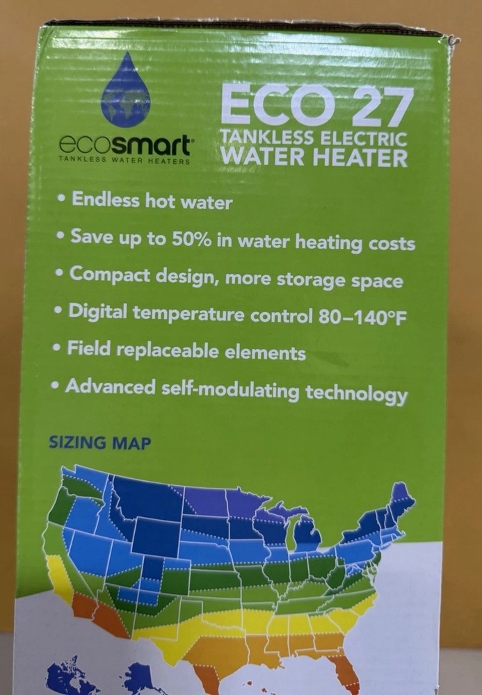 ECOSMART ECO 27 Electric Tankless Water Heater 27-kW (White) | Free Fast Shipp