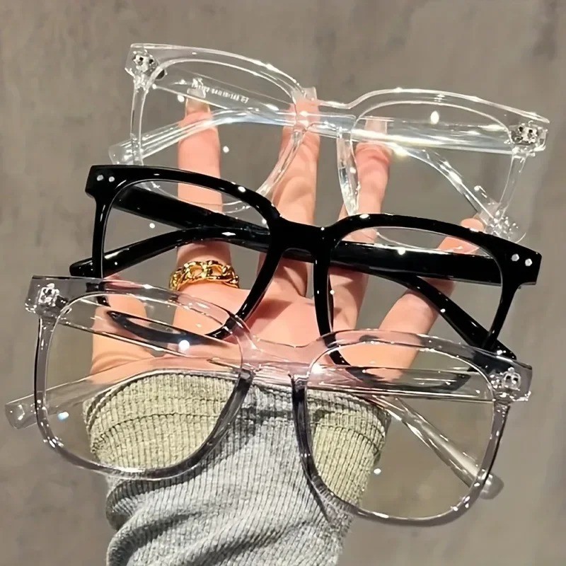 Blue Light Blocking Glasses 3PCS Square Frame Computer Eyewear