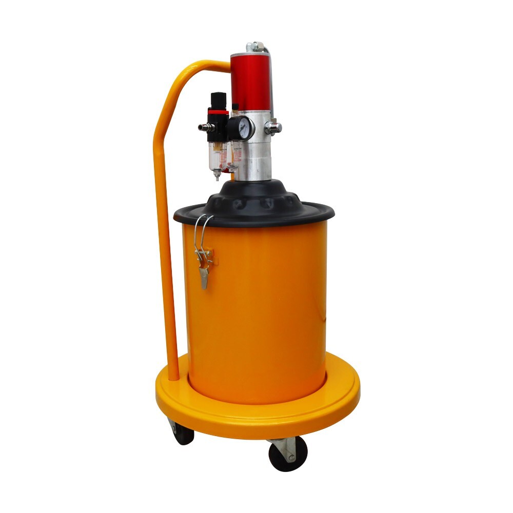 5gal Pneumatic Compressed Grease Injector 20L with Pressure Meter Adjustable