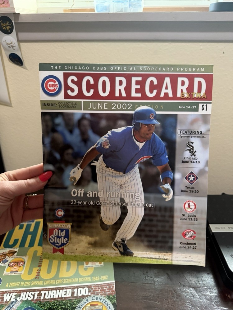 2000, 2002 MLB Chicago Cubs Program Scorecards