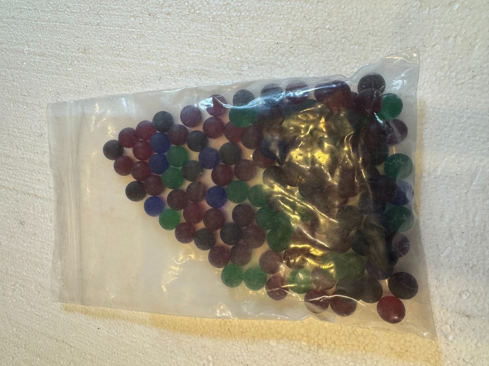Marbles -Multicolored Frosted Small 9/16" Sold per pound