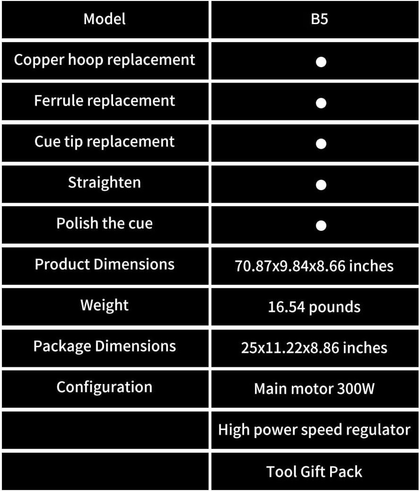 Billiard Cue Repair Multi Function Lathe Tool Kit