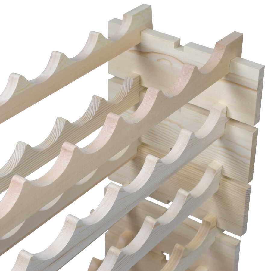 2PCS Wine Rack Stackable Modular Wine Storage Rack Holder Display Shelf 72 Slots