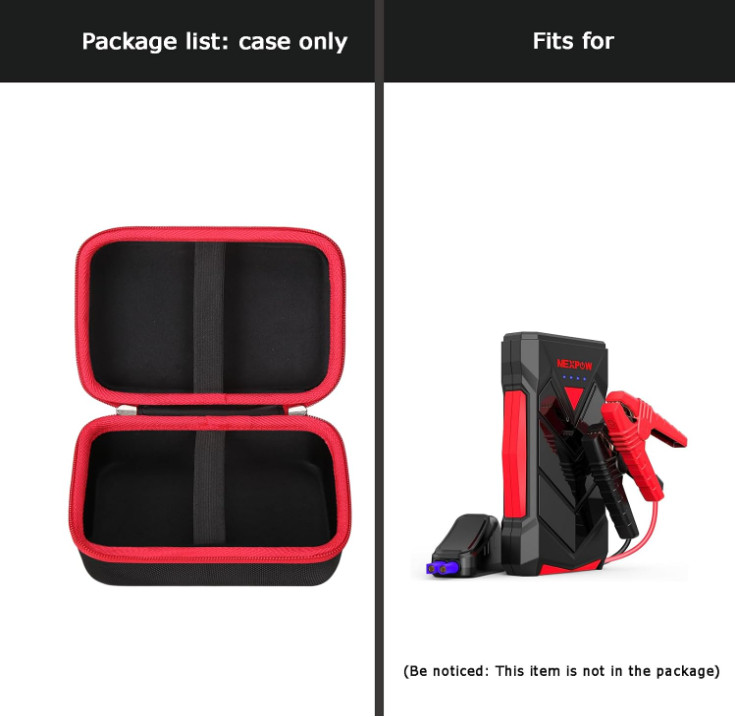 Portable Jump Starter Storage Case - Elastic & Durable Protection for Travel