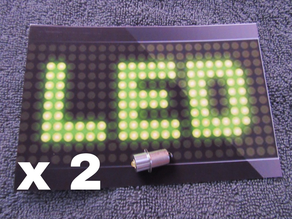 2x Hitachi 18v Flashlight -Worklight LED Replacement Bulbs / 5 Watt High Output