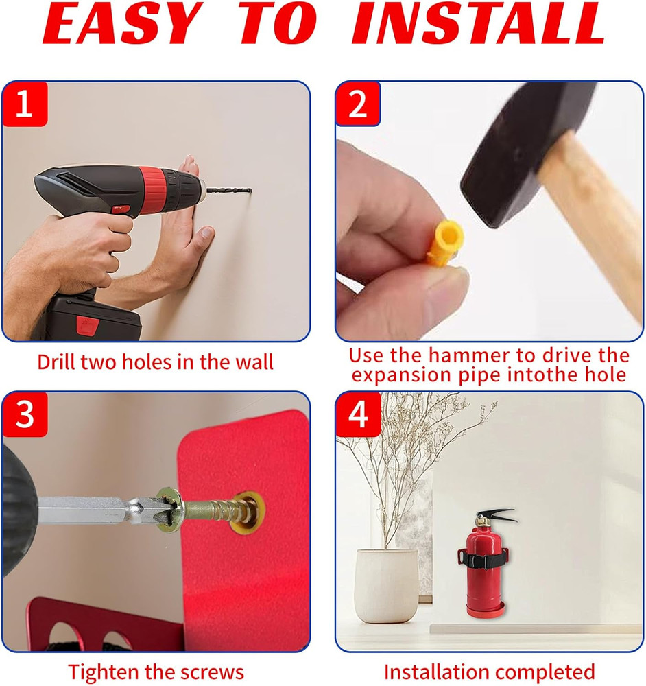 Fire Extinguisher Mount(For 2.5Lbs),Compatible with 2.5 Pound Fire Extinguishers