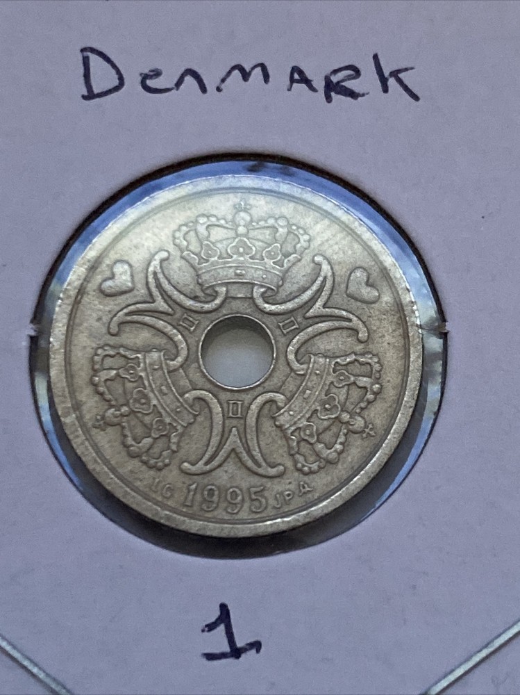 1995 Denmark 1 Krone Coin B14