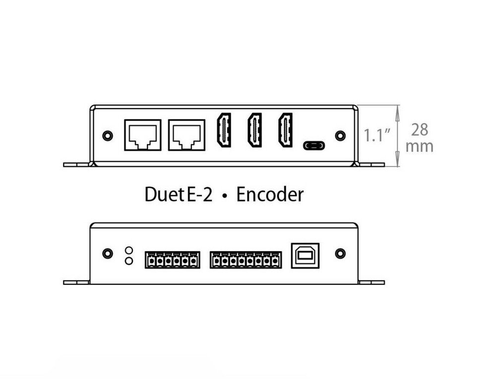Visionary Solutions DuetE-2 A/V Encoder 4K UHD over IP New Free Shipping!