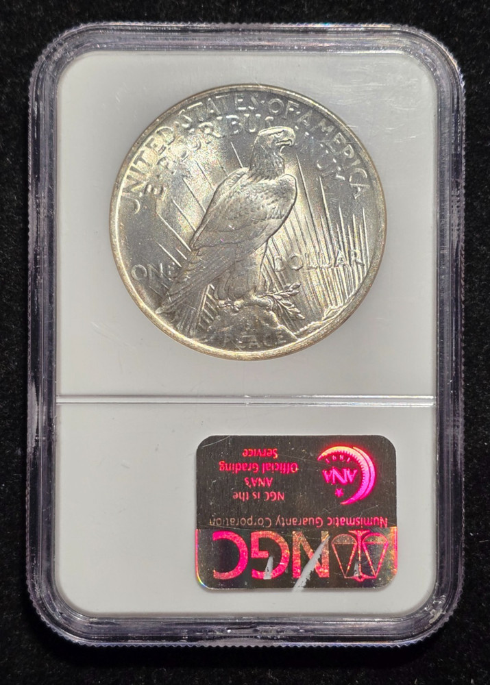 1922 Peace Silver Dollar $1 NGC MS65