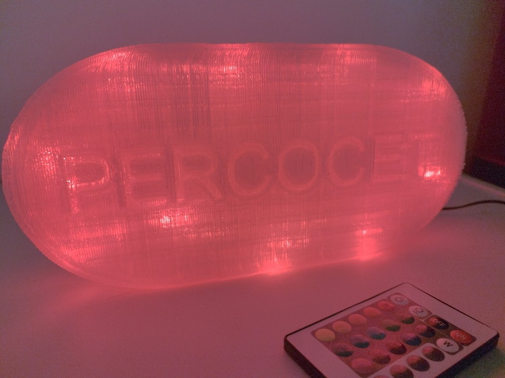 Percocet Lamp - Wifi + remote Multi color LED Lamp
