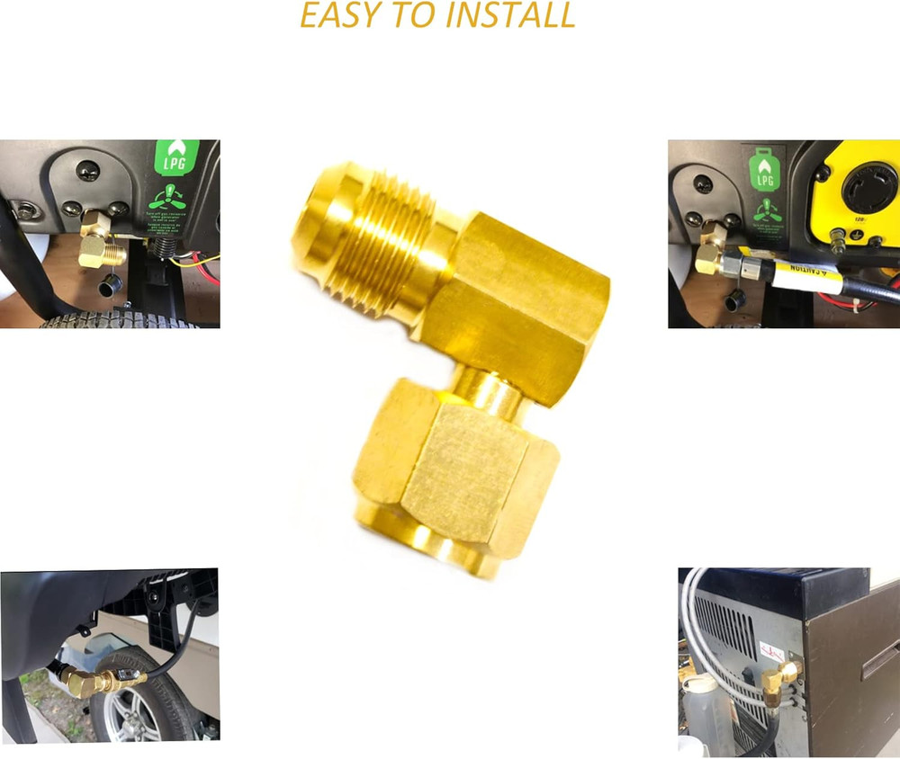 90° Elbow Connector for Olympian Wave Heaters, 90 Degree Propane Fitting Adapter