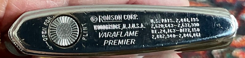 Vintage Ronson Premier Lighter / Serviced.